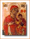 Icône roumaine de la Vierge et l'Enfant